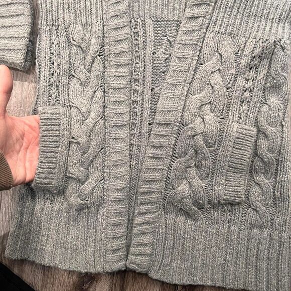 Y2K Abercrombie & Fitch Bella Swan Wool Knit Hooded Sweater - Picture 3 of 8